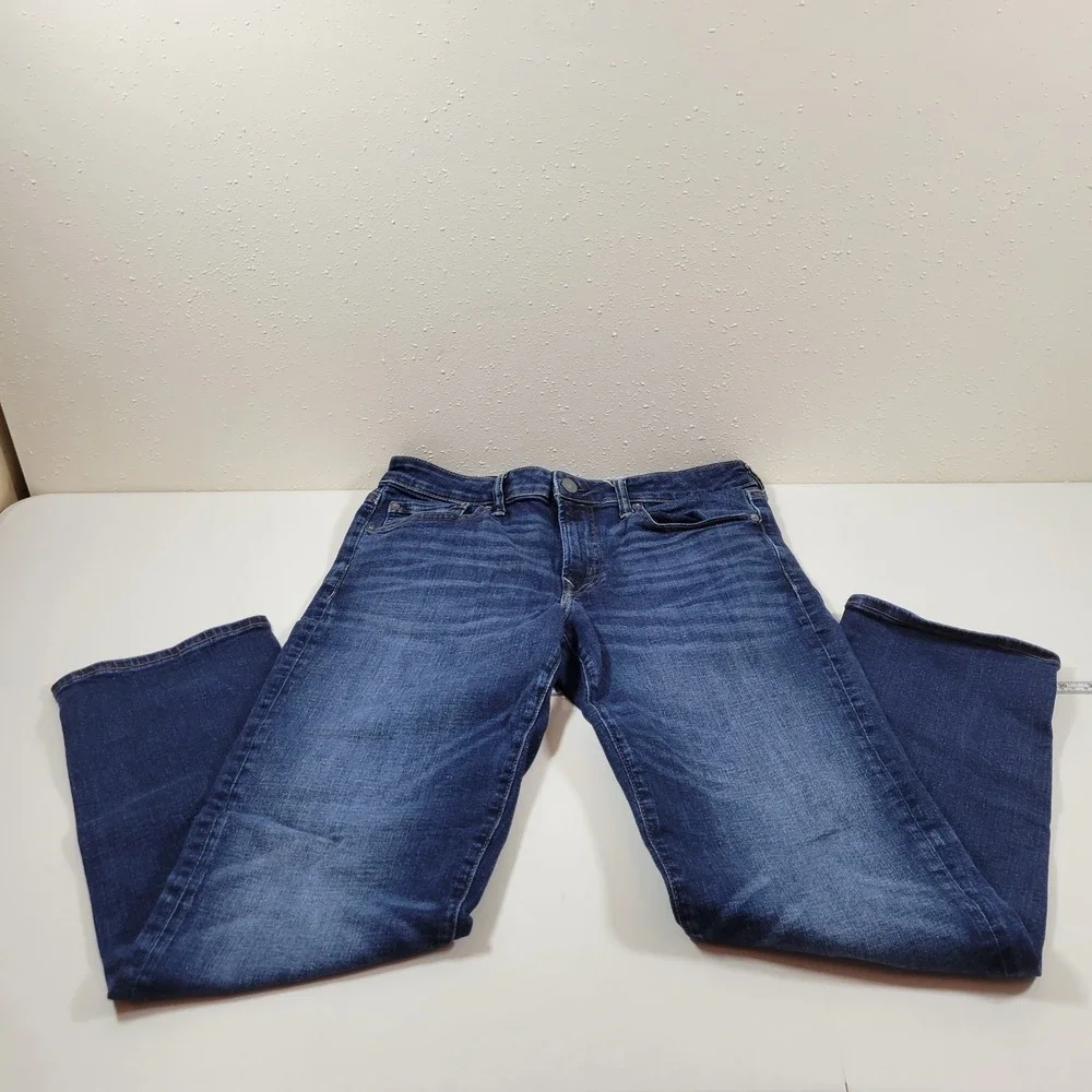 American Eagle Original Straight Jeans‎ Mens 32x32 Blue Excellent Airflex+ 0920
